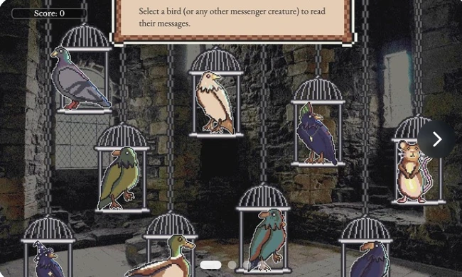 Royal Ravens gameplay preview showing messenger birds